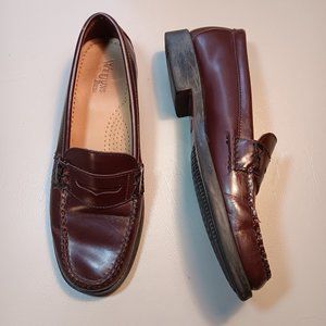 Bass & Co. Women’s 9 Vintage Weejuns 'Katherine II' Brown Leather Penny Loafer